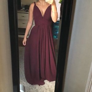 Azazie bridesmaid dress Cabernet